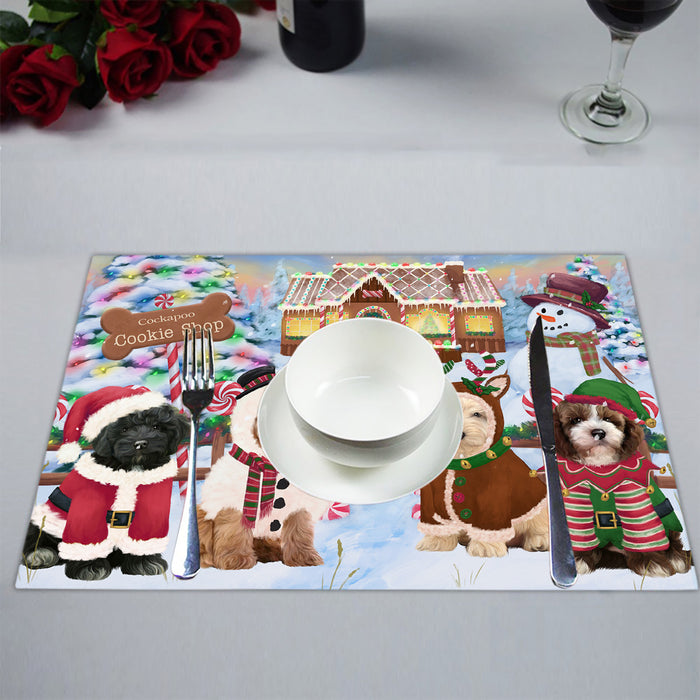 Holiday Gingerbread Cookie Cockapoo Dogs Placemat