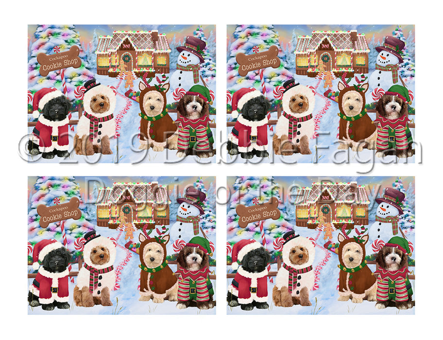 Holiday Gingerbread Cookie Cockapoo Dogs Placemat