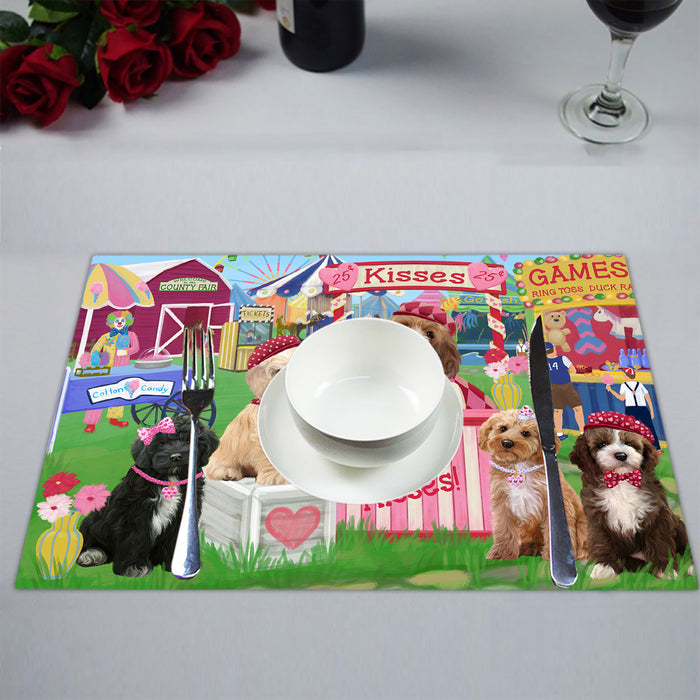 Carnival Kissing Booth Cockapoo Dogs Placemat