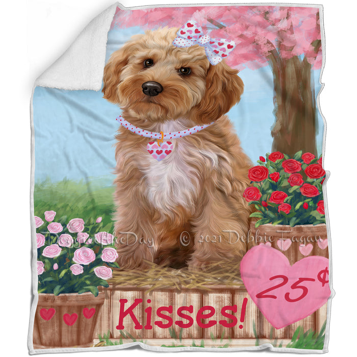 Rosie 25 Cent Kisses Cockapoo Dog Blanket BLNKT122025