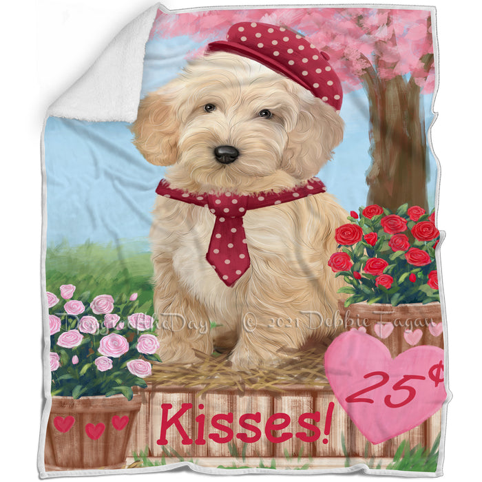 Rosie 25 Cent Kisses Cockapoo Dog Blanket BLNKT122034