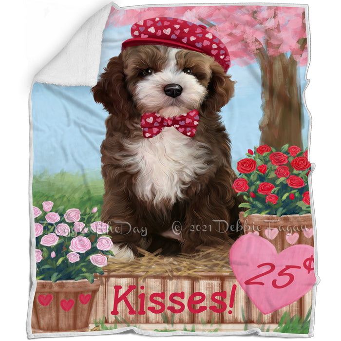 Rosie 25 Cent Kisses Cockapoo Dog Blanket BLNKT122043