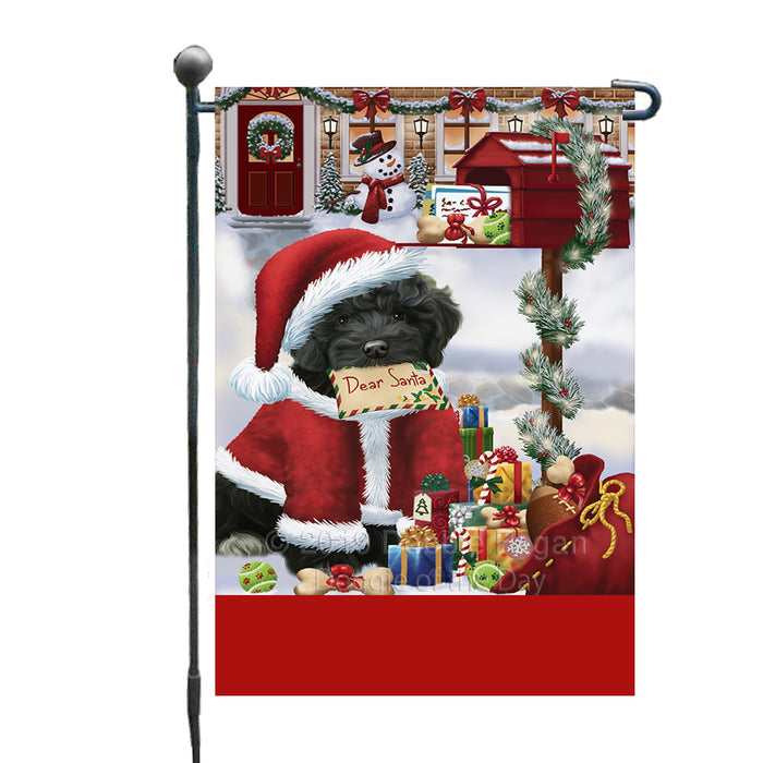 Personalized Happy Holidays Mailbox Cockapoo Dog Christmas Custom Garden Flags GFLG-DOTD-A59920