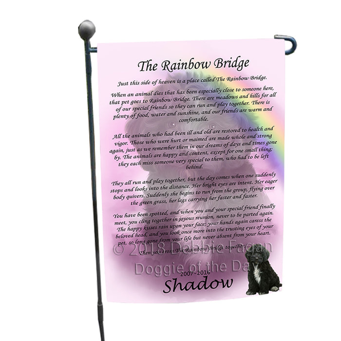 Rainbow Bridge Cockapoo Dog Garden Flag GFLG56154