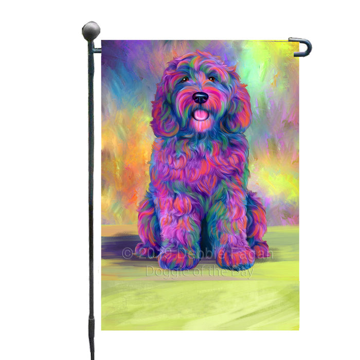 Personalized Paradise Wave Cockapoo Dog Custom Garden Flags GFLG-DOTD-A60028