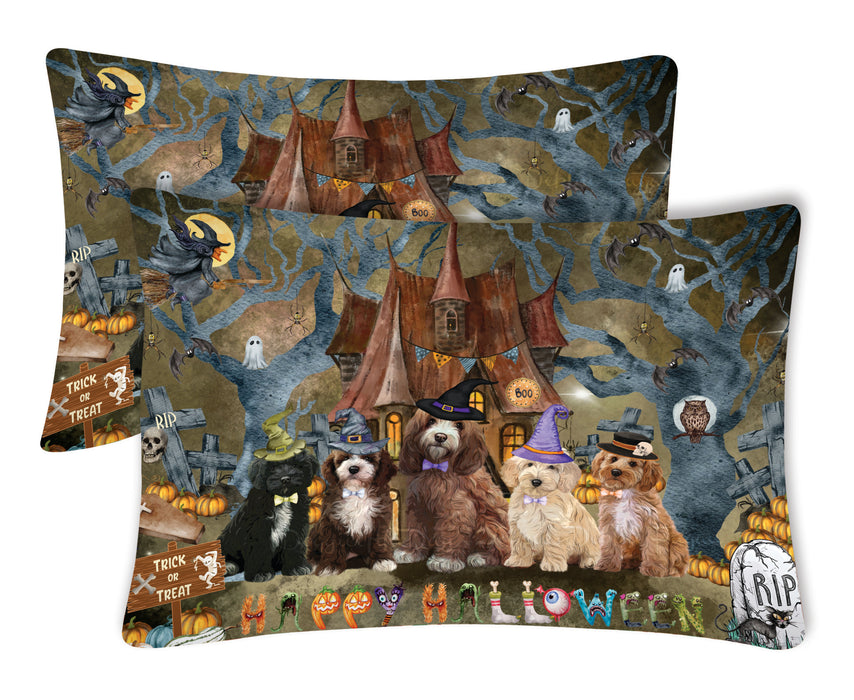 Cockapoo Pillow Case: Explore a Variety of Designs, Custom, Standard Pillowcases Set of 2, Personalized, Halloween Gift for Pet and Dog Lovers