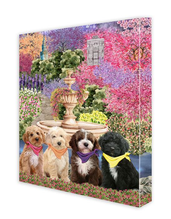 Cockapoo Wall Art Canvas, Explore a Variety of Designs, Custom Digital Painting, Personalized, Ready to Hang Room Decor, Dog Gift for Pet Lovers