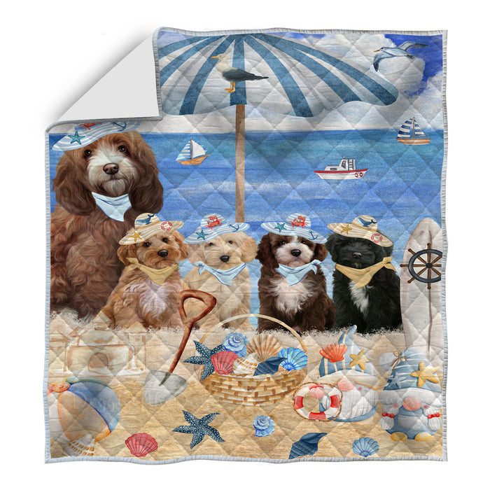 Cockapoo Bedding Quilt, Bedspread Coverlet Quilted, Explore a Variety of Designs, Custom, Personalized, Pet Gift for Dog Lovers