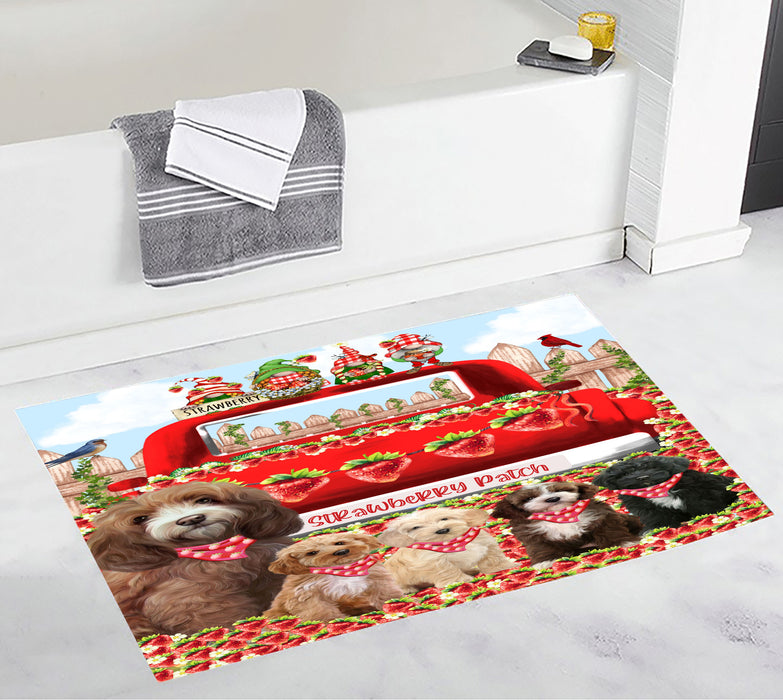 Cockapoo Bath Mat: Explore a Variety of Designs, Personalized, Anti-Slip Bathroom Halloween Rug Mats, Custom, Pet Gift for Dog Lovers