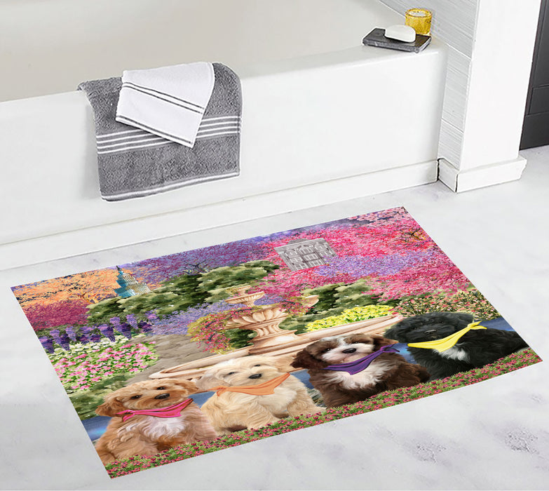 Cockapoo Custom Bath Mat, Explore a Variety of Personalized Designs, Anti-Slip Bathroom Pet Rug Mats, Dog Lover's Gifts