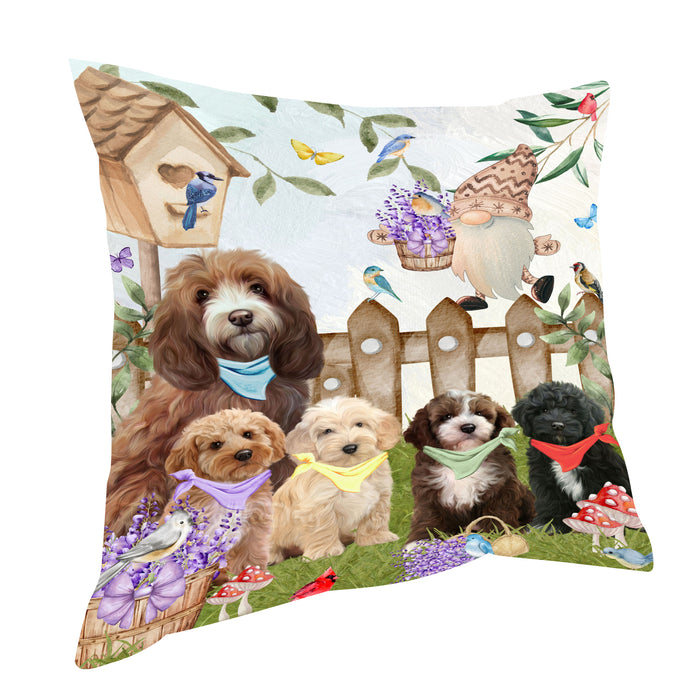 Cockapoo Throw Pillow: Explore a Variety of Designs, Custom, Cushion Pillows for Sofa Couch Bed, Personalized, Dog Lover's Gifts