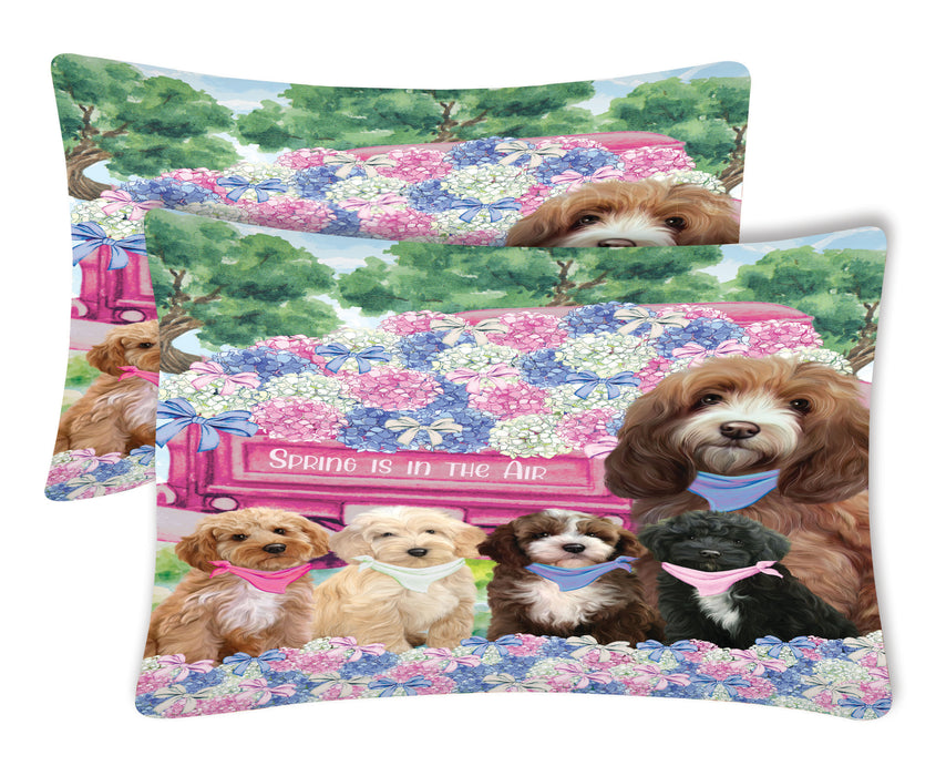 Cockapoo Pillow Case, Explore a Variety of Designs, Personalized, Soft and Cozy Pillowcases Set of 2, Custom, Dog Lover's Gift