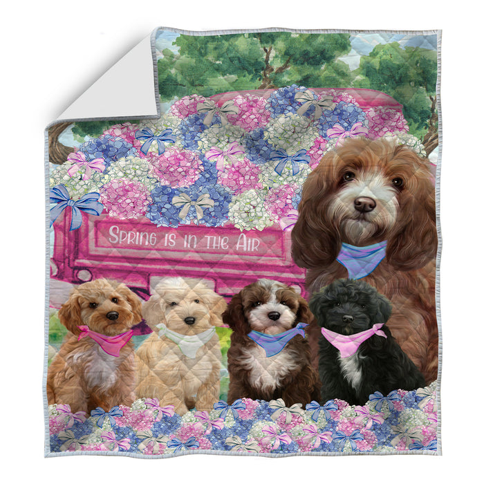 Cockapoo Quilt: Explore a Variety of Personalized Designs, Custom, Bedding Coverlet Quilted, Pet and Dog Lovers Gift