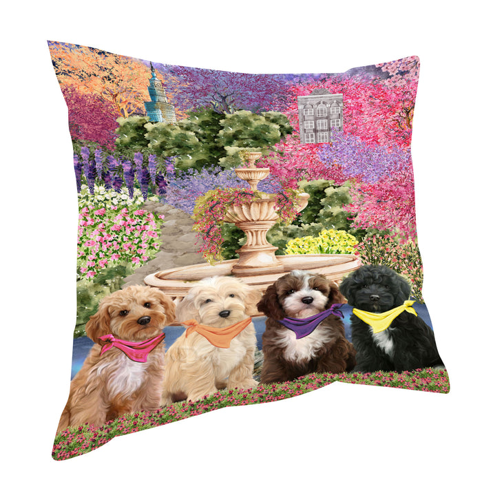 Cockapoo Throw Pillow, Explore a Variety of Custom Designs, Personalized, Cushion for Sofa Couch Bed Pillows, Pet Gift for Dog Lovers