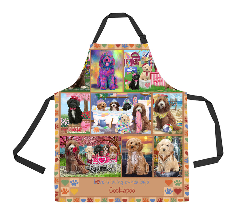 Love is Being Owned Cockapoo Dog Beige Apron