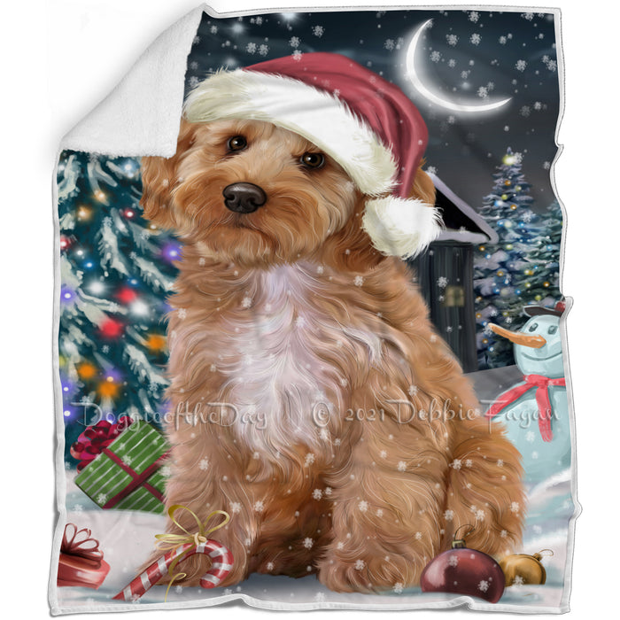 Have a Holly Jolly Cockapoo Dog Christmas Blanket BLNKT81561