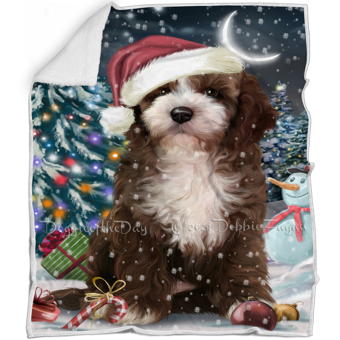 Have a Holly Jolly Cockapoo Dog Christmas Blanket BLNKT81570