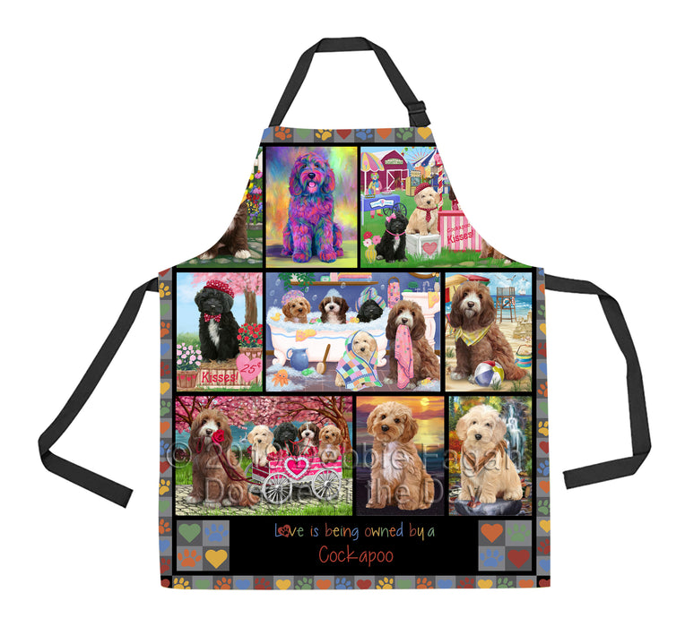 Love is Being Owned Cockapoo Dog Grey Apron