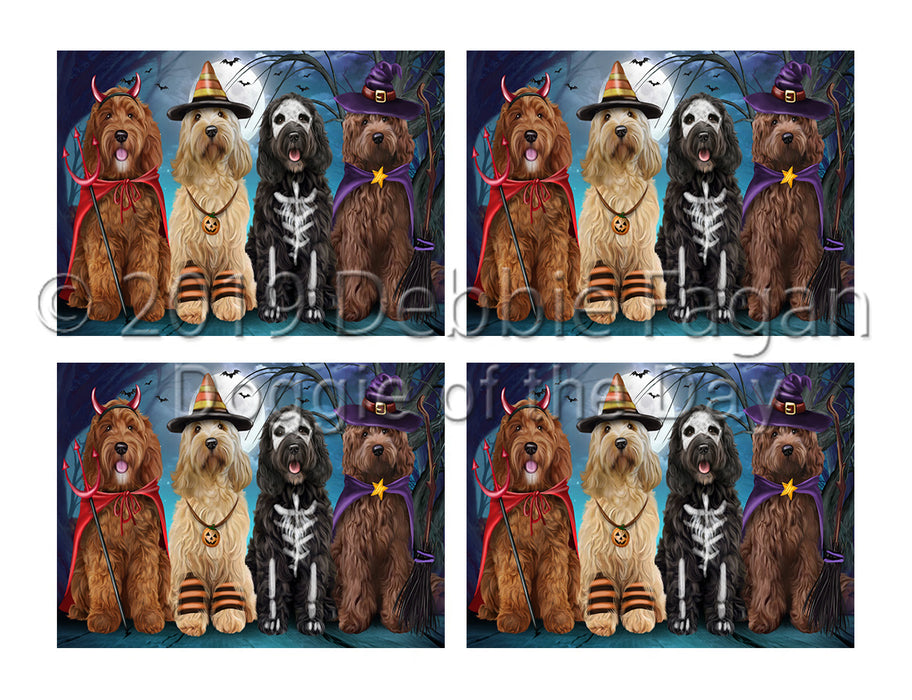 Halloween Trick or Teat Cockapoo Dogs Placemat