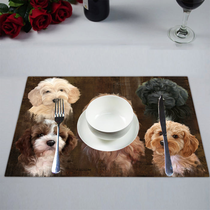 Rustic Cockapoo Dogs Placemat