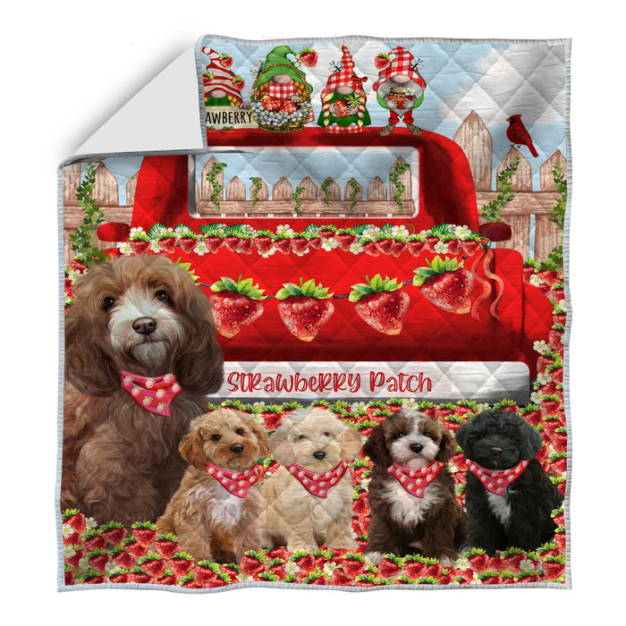 Cockapoo Bedspread Quilt, Bedding Coverlet Quilted, Explore a Variety of Designs, Personalized, Custom, Dog Gift for Pet Lovers