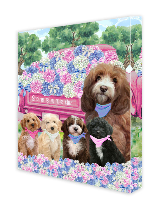 Cockapoo Canvas: Explore a Variety of Custom Designs, Personalized, Digital Art Wall Painting, Ready to Hang Room Decor, Gift for Pet & Dog Lovers