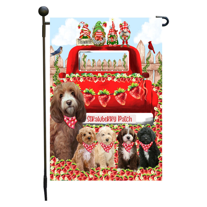 Cockapoo Dogs Garden Flag: Explore a Variety of Custom Designs, Double-Sided, Personalized, Weather Resistant, Garden Outside Yard Decor, Dog Gift for Pet Lovers