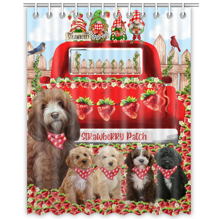 Cockapoo Shower Curtain, Explore a Variety of Custom Designs, Personalized, Waterproof Bathtub Curtains with Hooks for Bathroom, Gift for Dog and Pet Lovers