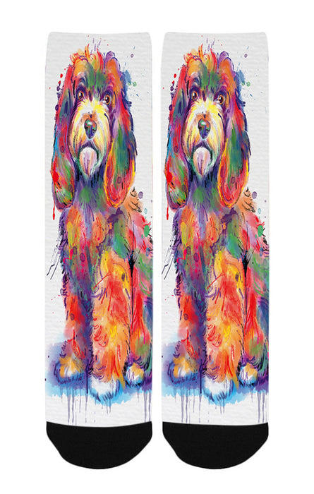 Watercolor Cockapoo Dog Women's Casual Socks
