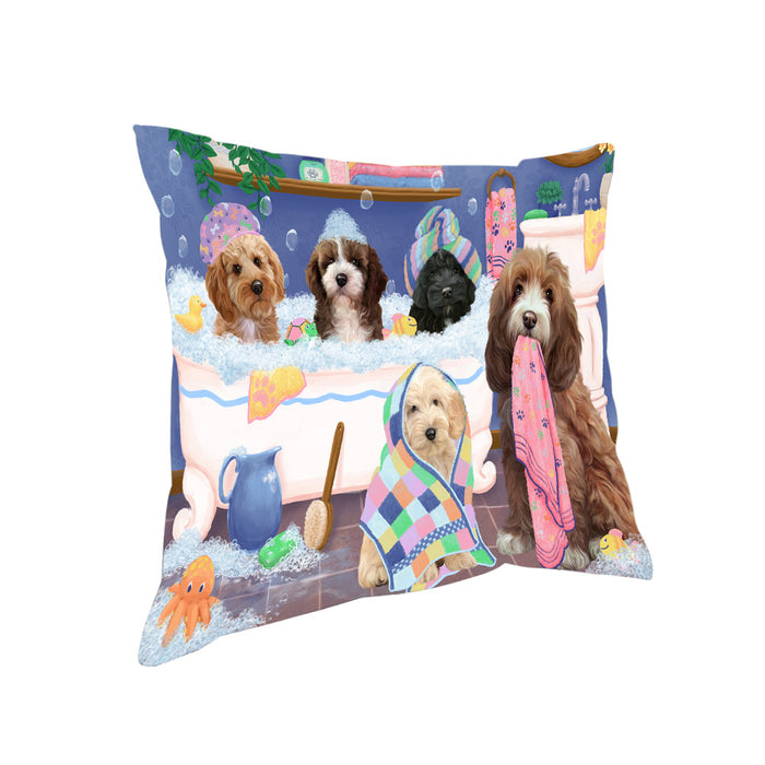 Rub A Dub Dogs In A Tub Cockapoos Dog Pillow PIL81420