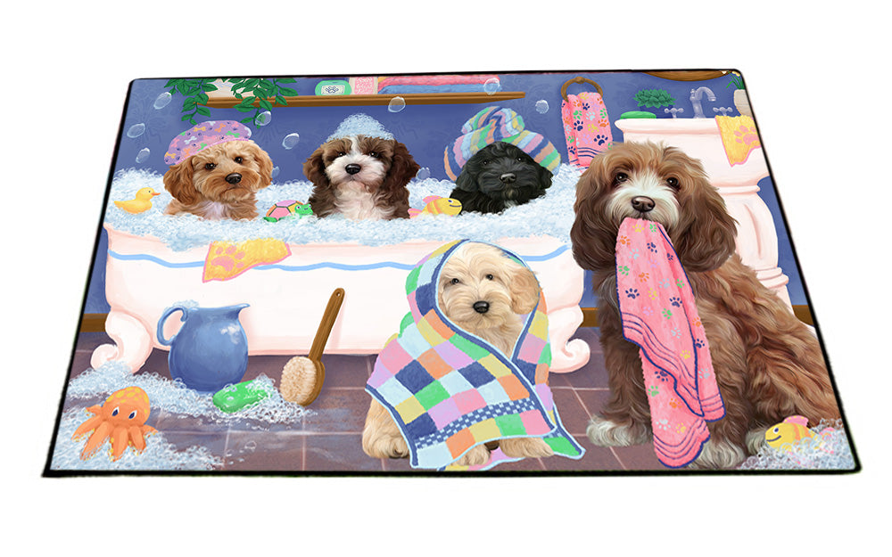 Rub A Dub Dogs In A Tub Cockapoos Dog Floormat FLMS53529