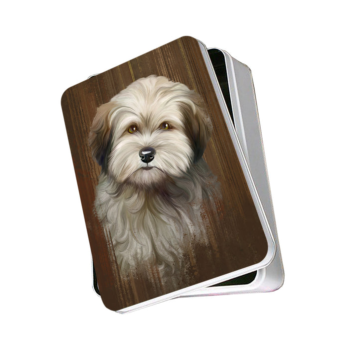 Rustic Cockapoo Dog Photo Storage Tin PITN50548