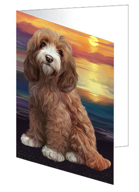 Siamese Cat Handmade Artwork Assorted Pets Greeting Cards and Note Cards with Envelopes for All Occasions and Holiday Seasons GCD62432