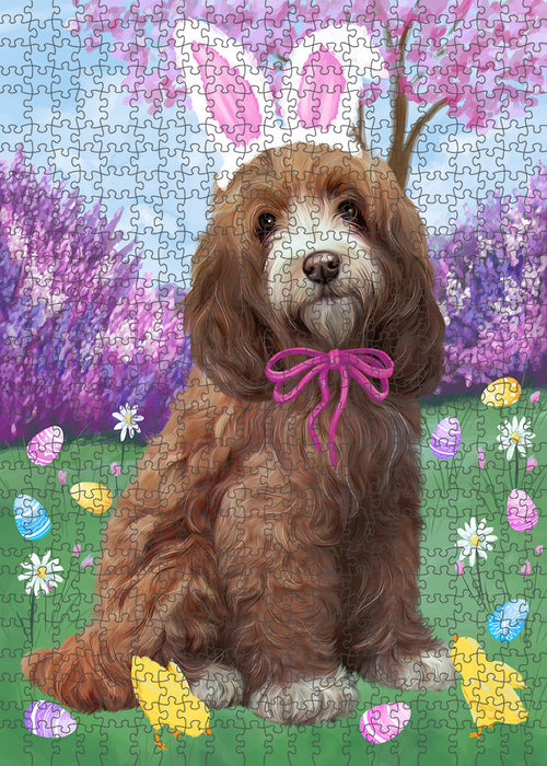 Easter Holiday Cockapoo Dog Puzzle with Photo Tin PUZL95864
