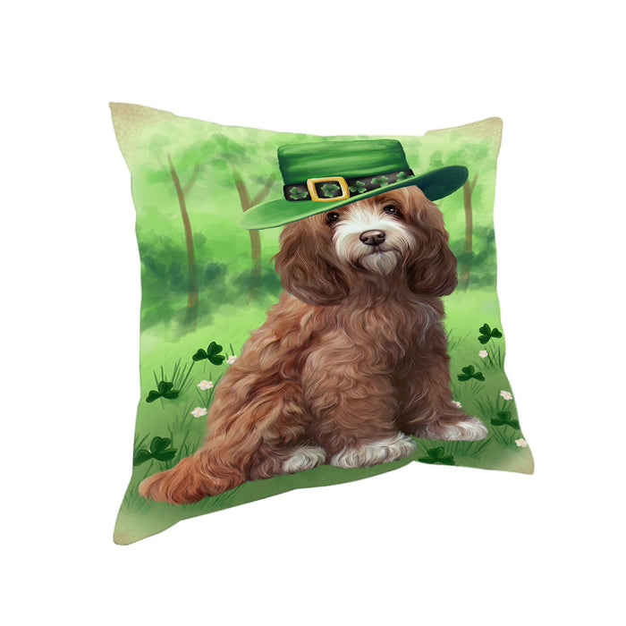 St. Patricks Day Irish Portrait Cockapoo Dog Pillow PIL86076