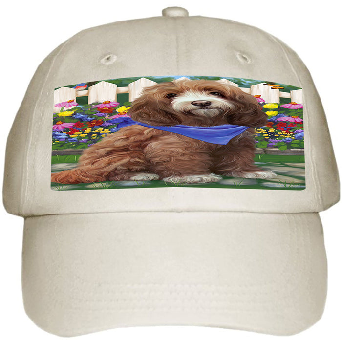 Spring Floral Cockapoo Dog Ball Hat Cap HAT60468
