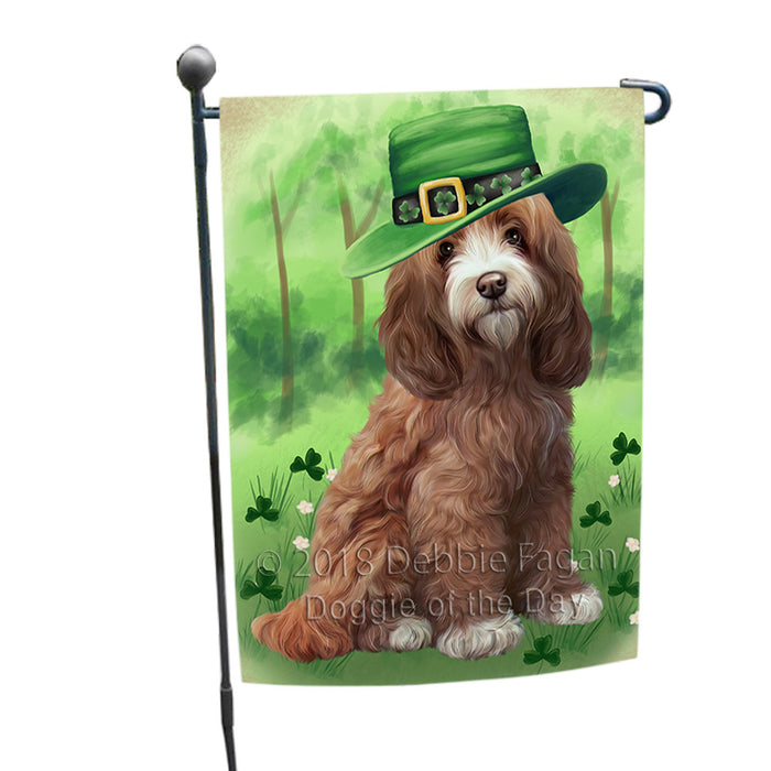 St. Patricks Day Irish Portrait Cockapoo Dog Garden Flag GFLG64959