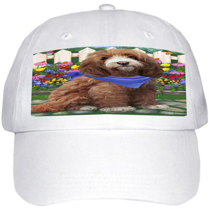 Spring Floral Cockapoo Dog Ball Hat Cap HAT60468