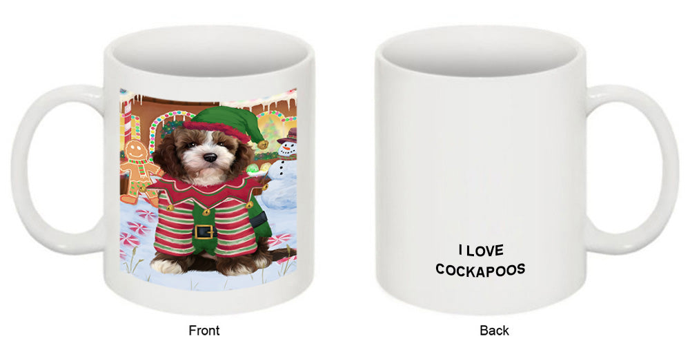 Christmas Gingerbread House Candyfest Cockapoo Dog Coffee Mug MUG51708