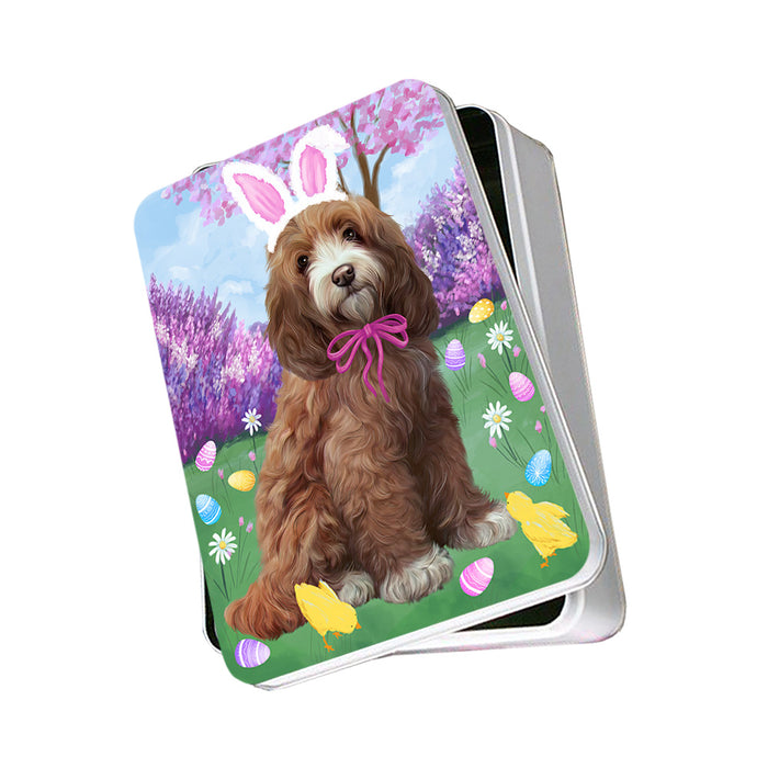 Easter Holiday Cockapoo Dog Photo Storage Tin PITN56830