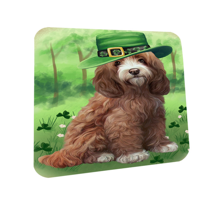 St. Patricks Day Irish Portrait Cockapoo Dog Coasters Set of 4 CST56949