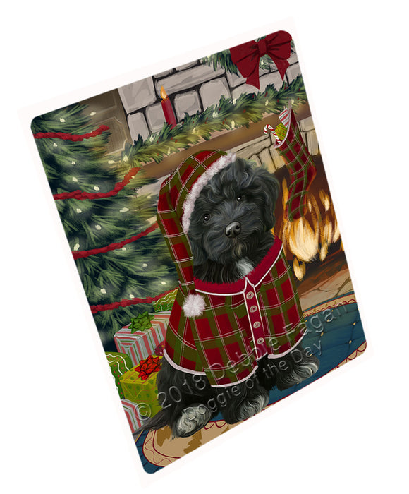 The Stocking was Hung Cockapoo Dog Magnet MAG70977 (Small 5.5" x 4.25")