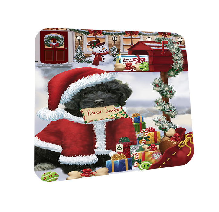 Cockapoo Dog Dear Santa Letter Christmas Holiday Mailbox Coasters Set of 4 CST53487