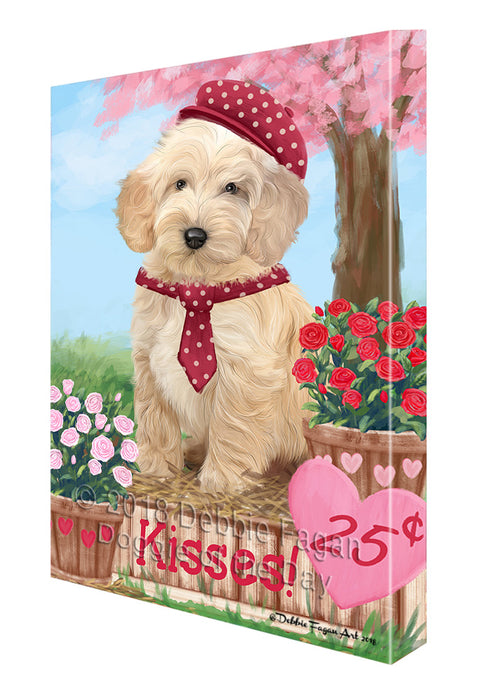 Rosie 25 Cent Kisses Cockapoo Dog Canvas Print Wall Art Décor CVS124838