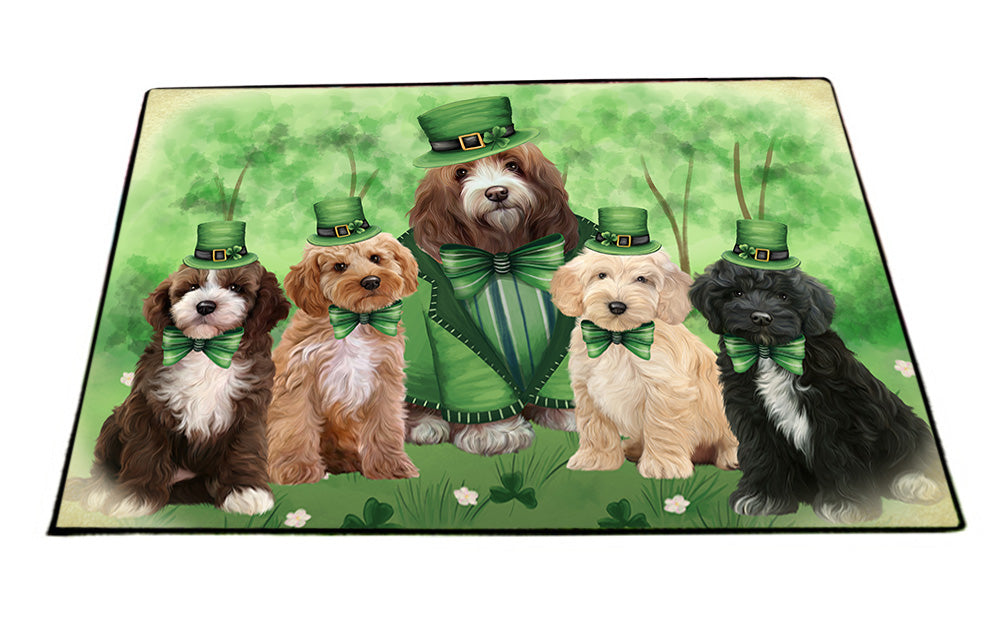 St. Patricks Day Irish Portrait Cockapoo Dogs Floormat FLMS54203