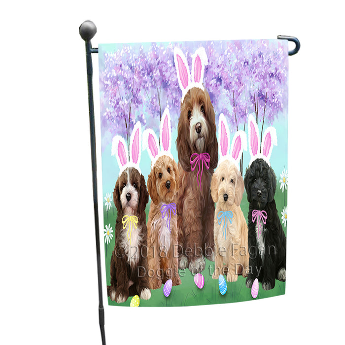 Easter Holiday Cockapoos Dog Garden Flag GFLG57545