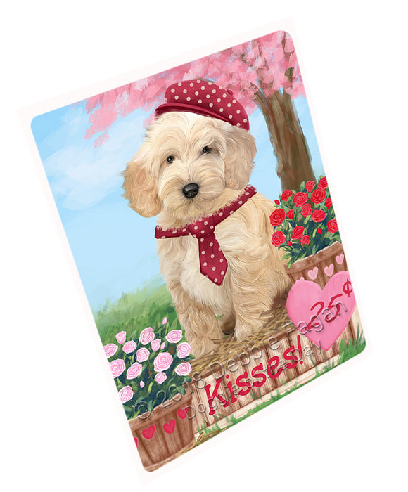 Rosie 25 Cent Kisses Cockapoo Dog Large Refrigerator / Dishwasher Magnet RMAG97344