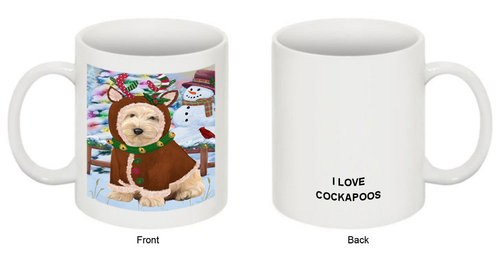 Christmas Gingerbread House Candyfest Cockapoo Dog Coffee Mug MUG51709