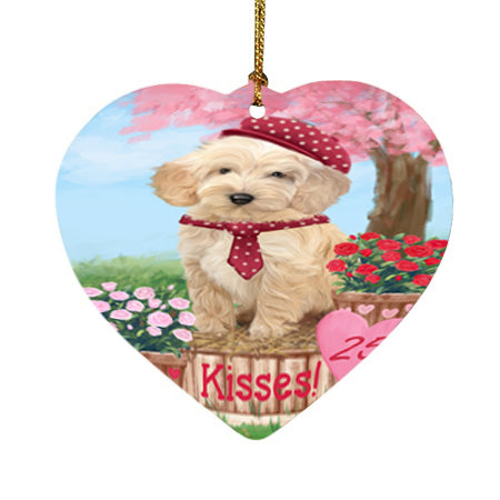 Rosie 25 Cent Kisses Cockapoo Dog Heart Christmas Ornament HPOR56202