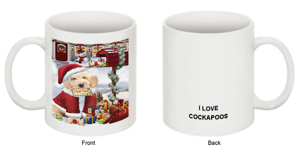 Cockapoo Dog Dear Santa Letter Christmas Holiday Mailbox Coffee Mug MUG48928